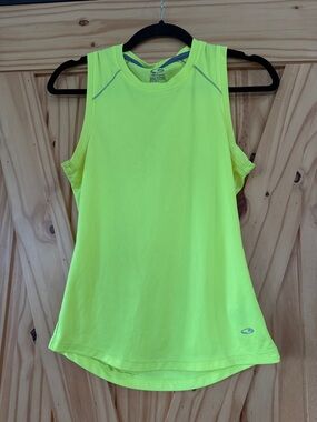 Champion Women’s Neon Yellow Athletic Tank Top